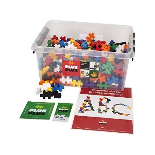  Plus-Large Piece Count Set Big Size 400-Piece Basic Color Assortment in Plastic Tub