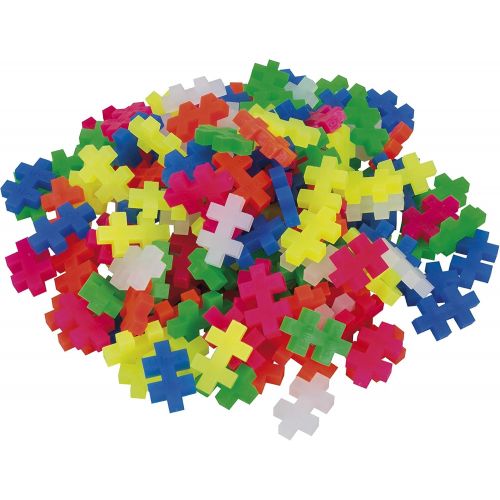  PLUS PLUS 1200 Piece Basic Construction Building Play Set  Multi-color