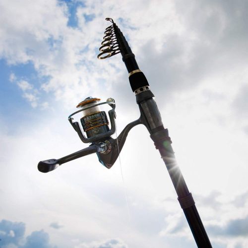  [아마존핫딜][아마존 핫딜] PLUSINNO Telescopic Fishing Rod and Reel Combos Full Kit, Spinning Fishing Gear Organizer Pole Sets with Line Lures Hooks Reel and Fishing Carrier Bag Case Accessories