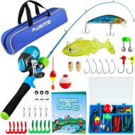 PLUSINNO Kids Fishing Pole - Toddler Fishing Pole Starter Kit - Kids Fishing Gear for Boys, Girls and Youth