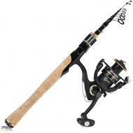 PLUSINNO Fishing Rod and Reel Combo, Telescopic Ultra-Light and Sensitive Fishing Pole with Spinning Reel for Trout, Crappie, Bluegill, Panfish, and Other Small and Medium Size Fis