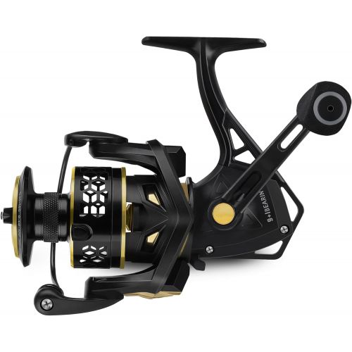  PLUSINNO Fishing Reel, 9 +1BB Spinning Reel, Ultra Smooth Powerful, Lightweight Graphite Frame, CNC Aluminum Spool for Freshwater