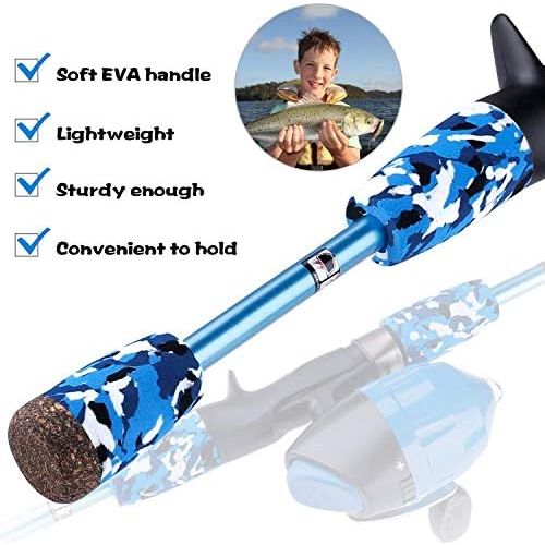  [아마존베스트]Plusinno Fishing Rod Set for Children Reel and Bait Set