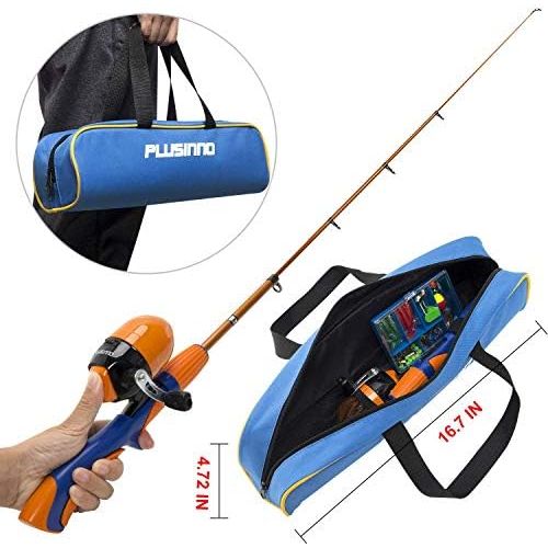  [아마존베스트]Plusinno fishing set for children, fishing set, children, fishing rod set, children with fishing reel and bait set.