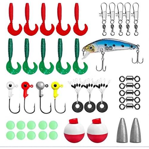  [아마존베스트]Plusinno Fishing Set for Children Fishing Set Kids Fishing Rod Set with Reel and Bait Set