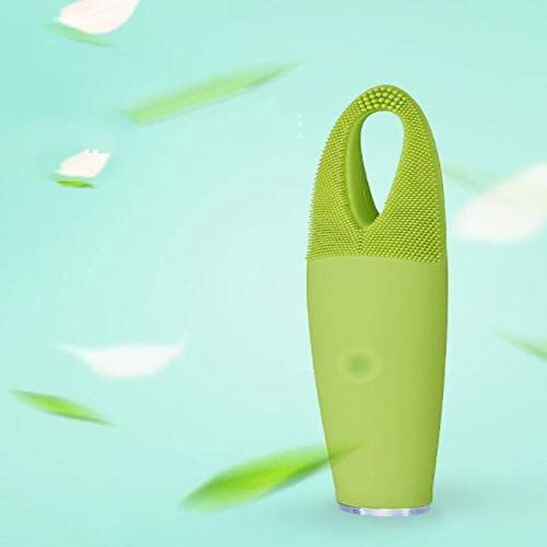  PLY Electric Silicone Exfoliator Cleanse Brush, Double-sided Gentle Makeup Remover Massage Home Wash Instrument Beauty Sensitive Muscle Girls To Clean The Face