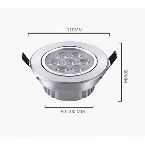  PM Track Lighting MGSD Spotlight Clothing Store Cattle Eye Light 5W7W9W Embedded Hole 12 Cm Ceiling Ceiling Light A+ ( Color : Warm White , Size : 110mm 7w )