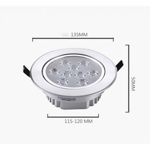  PM Track Lighting MGSD Spotlight Clothing Store Cattle Eye Light 5W7W9W Embedded Hole 12 Cm Ceiling Ceiling Light A+ ( Color : Warm White , Size : 135mm9w )