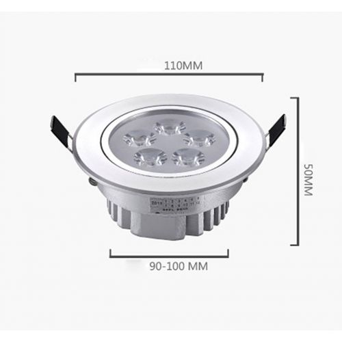  PM Track Lighting MGSD Spotlight Clothing Store Cattle Eye Light 5W7W9W Embedded Hole 12 Cm Ceiling Ceiling Light A+ ( Color : Is white , Size : 110mm 5w )