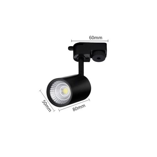  PM Track Lighting MGSD Spotlights, Led Track Lights, Nordic Home Small Spotlights, Suitable For Living Room Background Wall Cloakroom Full Set Of Rail Mounted 1234 Lights Black A+ (Color : 1lamp