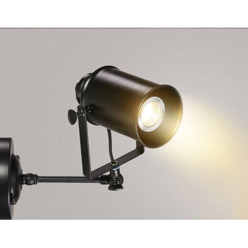  PM Track Lighting MGSD Spotlight, Retro Creative Personality Of The Industrial Clothing Store Restaurant Bar Guide Rail LED Lights Spotlights Maximum 40W Energy A + A+