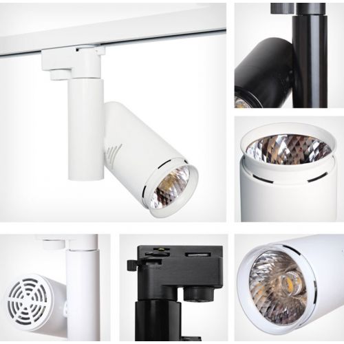  PM Track Lighting MGSD LED Track Spotlight Track Light Mounted Light Rail Rail Light Spot A+ ( Color : Black and white , Size : 30W )