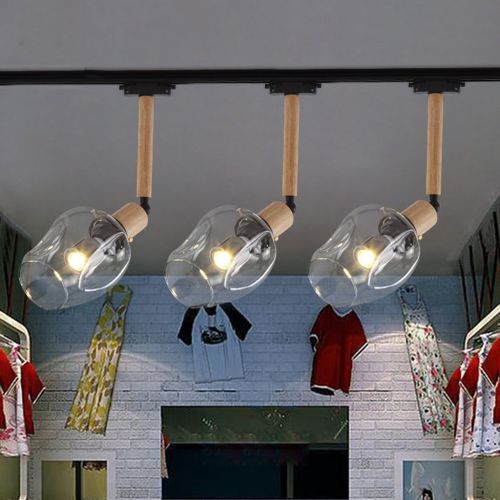  PM Track Lighting MGSD Clothing Shop Retro Exhibition Living Room Backdrop Creative Bar Desk Set Lighting Led Ceiling Spotlight Spotlights A+ ( Size : A )