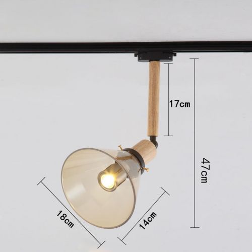  PM Track Lighting MGSD Clothing Shop Retro Exhibition Living Room Backdrop Creative Bar Desk Set Lighting Led Ceiling Spotlight Spotlights A+ ( Color : C )