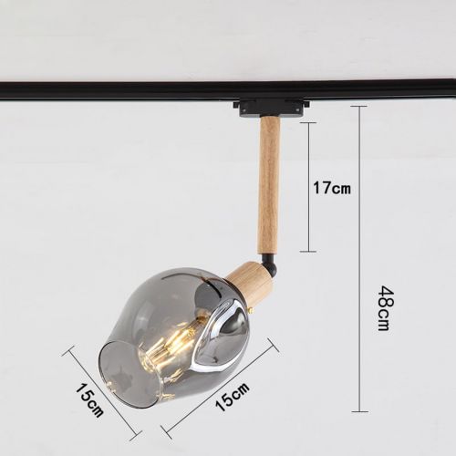  PM Track Lighting MGSD Clothing Shop Retro Exhibition Living Room Backdrop Creative Bar Desk Set Lighting Led Ceiling Spotlight Spotlights A+ ( Size : B )