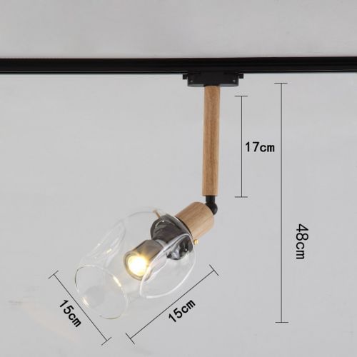  PM Track Lighting MGSD Clothing Shop Retro Exhibition Living Room Backdrop Creative Bar Desk Set Lighting Led Ceiling Spotlight Spotlights A+ ( Size : D )