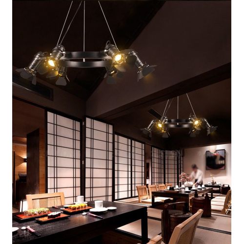  PM Track Lighting MGSD Chandelier American Village Industrial Wind Living Room Restaurant Clothing Shop Bar Retro Personality Creative Internet Cafes Lamps A+