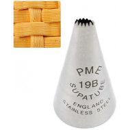 PME Seamless Stainless Steel Small Basketweave Supatube, Decorating Tip, no. 19B