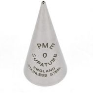 PME Seamless Stainless Steel Supatube Decorating Tip, Writer #0, Standard, Silver