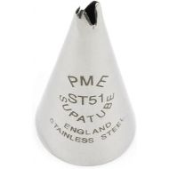 PME Stainless Steel Medium Leaf Supatube Decorating Tip # 51, Silver, Standard