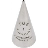 PME Seamless Stainless Steel Supatube Decorating Tip, Writer #1, Standard, Silver