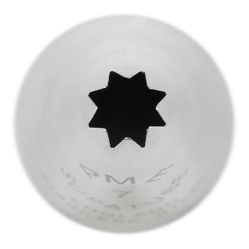  PME, Decorating Tip, 7 Seamless Stainless Steel Large Star Supatube