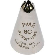 PME, Decorating Tip, no. 8C Seamless Stainless Steel Extra Large Closed Star Supatube