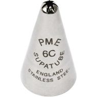 PME, Decorating Tip, no. 6C Seamless Stainless Steel Medium Closed Star Supatube