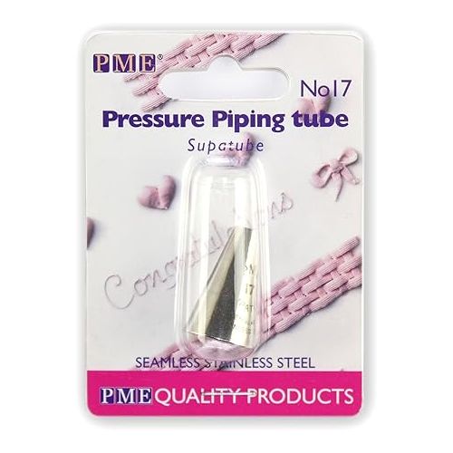  PME 17 Seamless Stainless Steel Pressure Piping Supatube, Decorating Tip