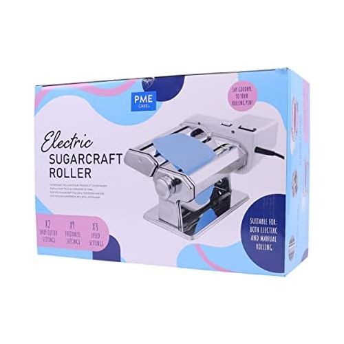  PME Electric Sugar Craft Roller & Strip Cutter for Cake Decorating, Plastik, Weiss, 37 x 21 x 17 cm