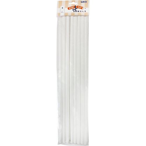  PME Easy Cut Dowels 40 cm (16-Inch), Pack of 8, Standard, White