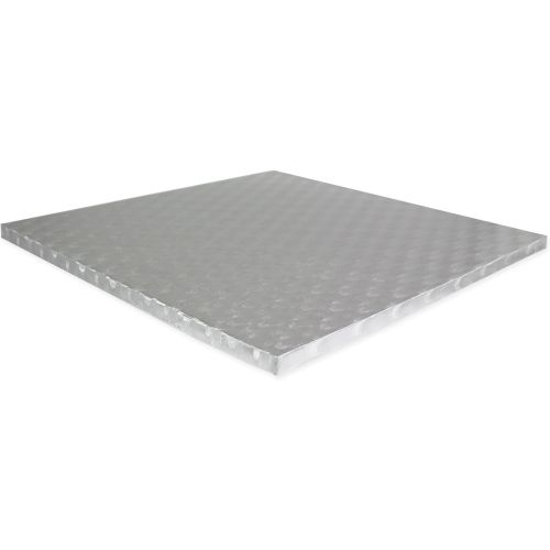  PME Square Cake Board 0.4 in Thick, 15-Inch, Silver