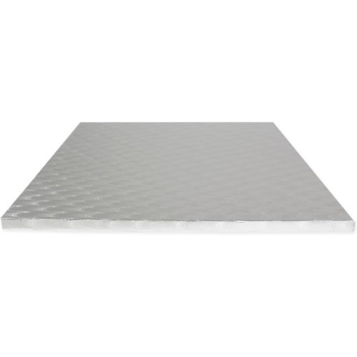  PME Square Cake Board 0.4 in Thick, 15-Inch, Silver