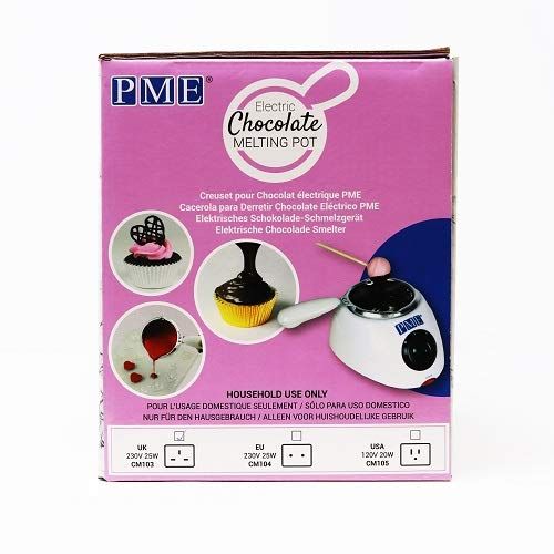  [아마존베스트]PME Chocolate Melting Pot - Includes 3 pots - UK plug
