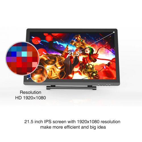  PNBOO PN2150 21.5 Inches LED Graphics Monitor IPS HD Resolution Drawing Monitor Pen Display Dual Monitor