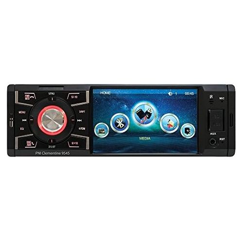  [아마존베스트]-Service-Informationen Auto Car Stereo MP5Player PNI Clementine 95451DIN 4Inch Display, 50W x 4, Bluetooth, FM, SD & USB to 2x Phono Video In/Out