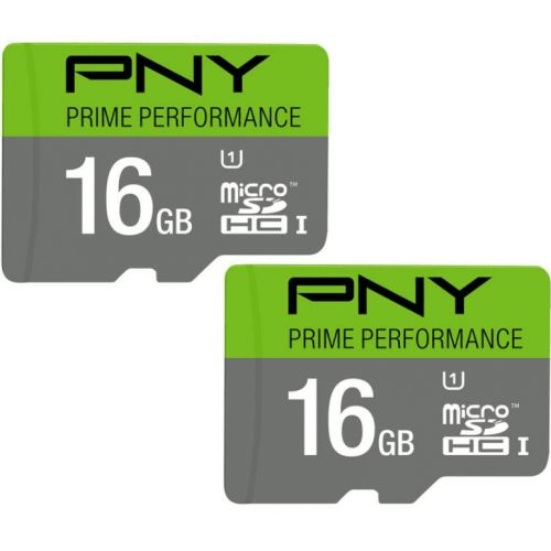  PNY 16GB Prime MicroSD 2pk