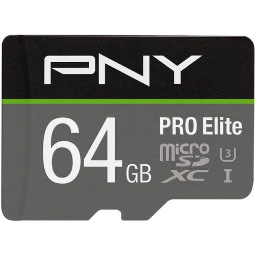  PNY 64GB PRO Elite microSD Memory Card
