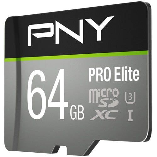  PNY 64GB PRO Elite microSD Memory Card