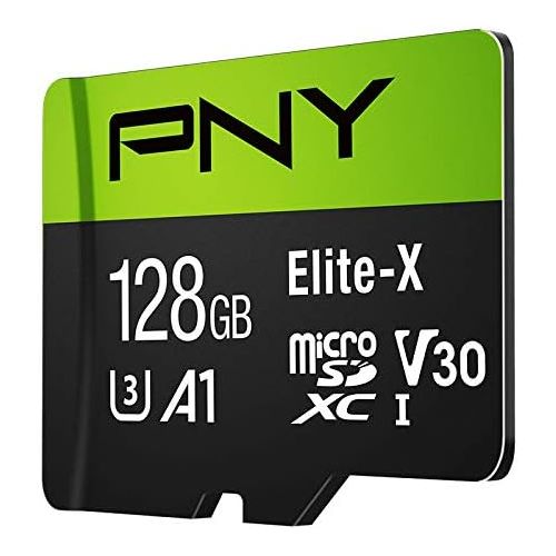  PNY 128GB Elite-X Class 10 U3 V30 microSDXC Flash Memory Card