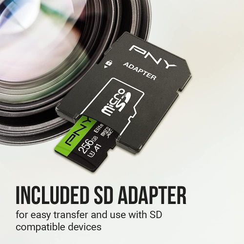  PNY 64GB Elite-X Class 10 U3 V30 microSDXC Flash Memory Card 3-Pack - 100MB/s, Class 10, U3, V30, A1, 4K UHD, Full HD, UHS-I, micro SD