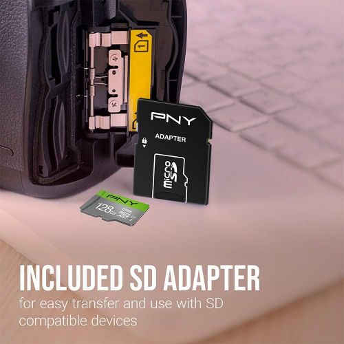  PNY 32GB Elite Class 10 U1 microSDHC Flash Memory Card 3-Pack - 100MB/s, Class 10, U1, Full HD, UHS-I, micro SD