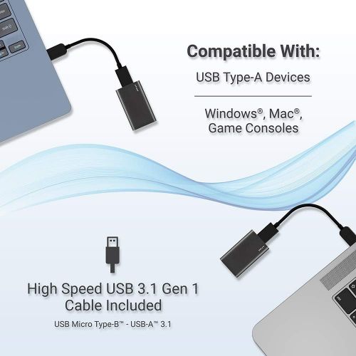  [아마존베스트]PNY Elite 480GB USB 3.0 Portable Solid State Drive (SSD) - (PSD1CS1050-480-FFS)