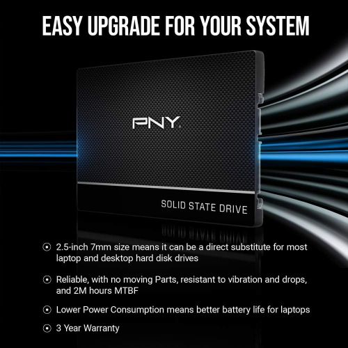  [아마존베스트]PNY CS900 480GB 3D NAND 2.5 SATA III Internal Solid State Drive (SSD) - (SSD7CS900-480-RB)