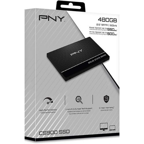  [아마존베스트]PNY CS900 480GB 3D NAND 2.5 SATA III Internal Solid State Drive (SSD) - (SSD7CS900-480-RB)