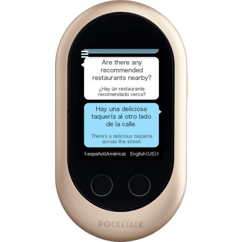  [아마존베스트]POCKETALK Pocketalk Language Translator Device - Portable Two-Way Voice Interpreter - 74 Language Smart Translations in Real Time