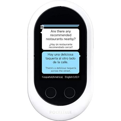  [아마존베스트]POCKETALK Pocketalk Language Translator Device - Portable Two-Way Voice Interpreter - 74 Language Smart Translations in Real Time