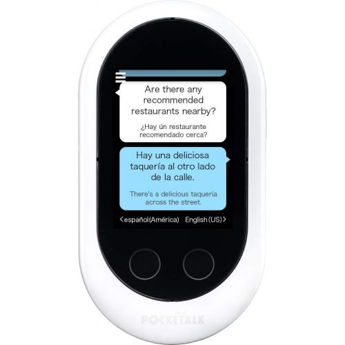  [아마존베스트]POCKETALK Pocketalk Language Translator Device - Portable Two-Way Voice Interpreter - 74 Language Smart Translations in Real Time