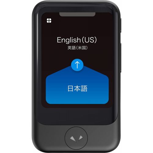  [아마존베스트]Pocketalk Two-Way Voice Translator with Built-in Data and Camera [New Model S]- Black