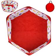 [아마존베스트]POCO DIVO Toddler Playpen Polka Dot Ball Pit 47 Twist Pool Kids Popup Hexagon Play Tent